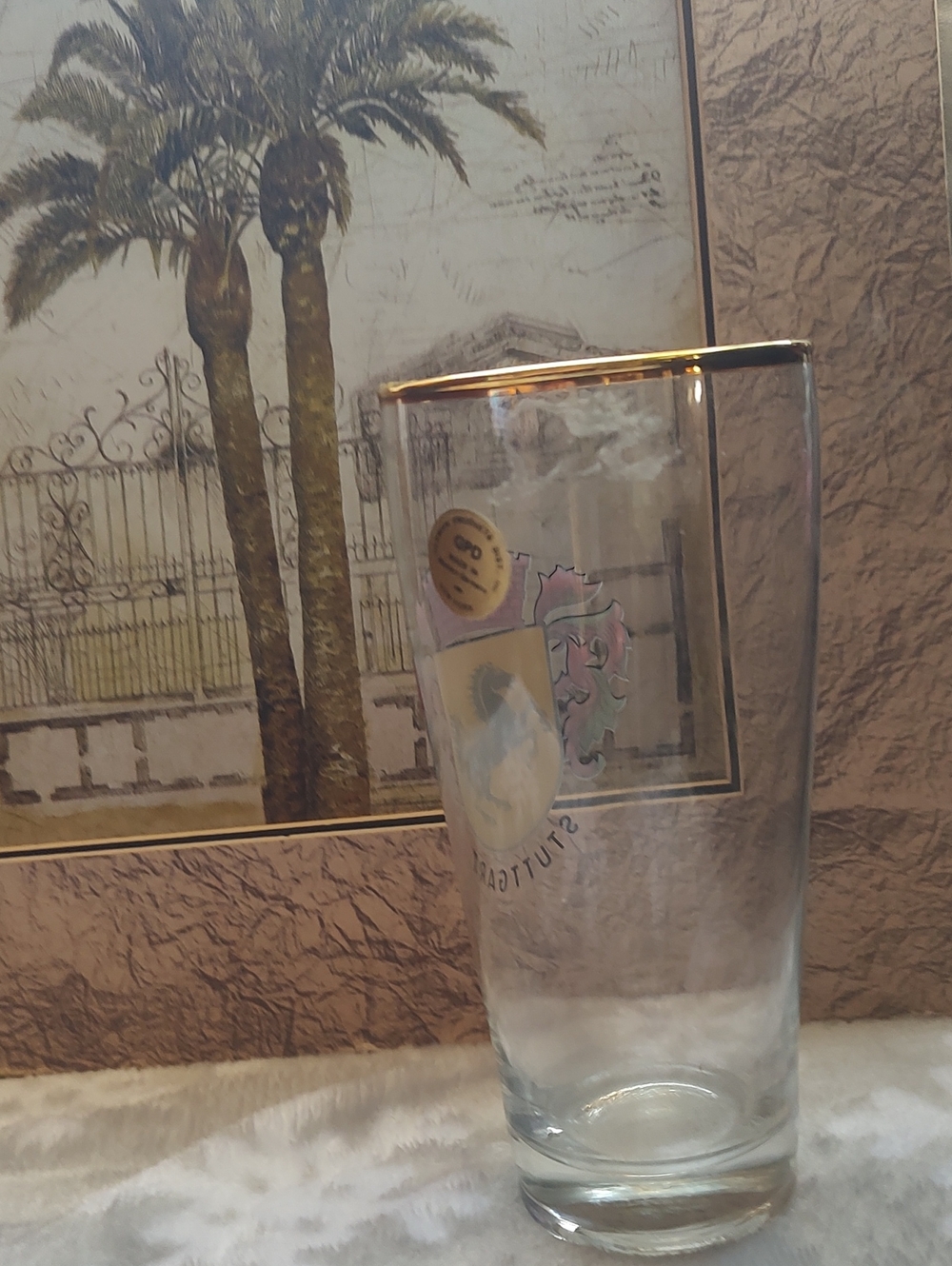 German Glass/Stuttgart//Crest Gold-Rimmed - Picture 3 of 8